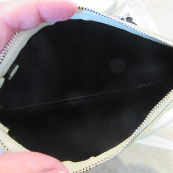 Jil Sander Medium "Link" Crossbody Bag in Aquamarine & Silver Hardware NWT - Picture 10 of 16